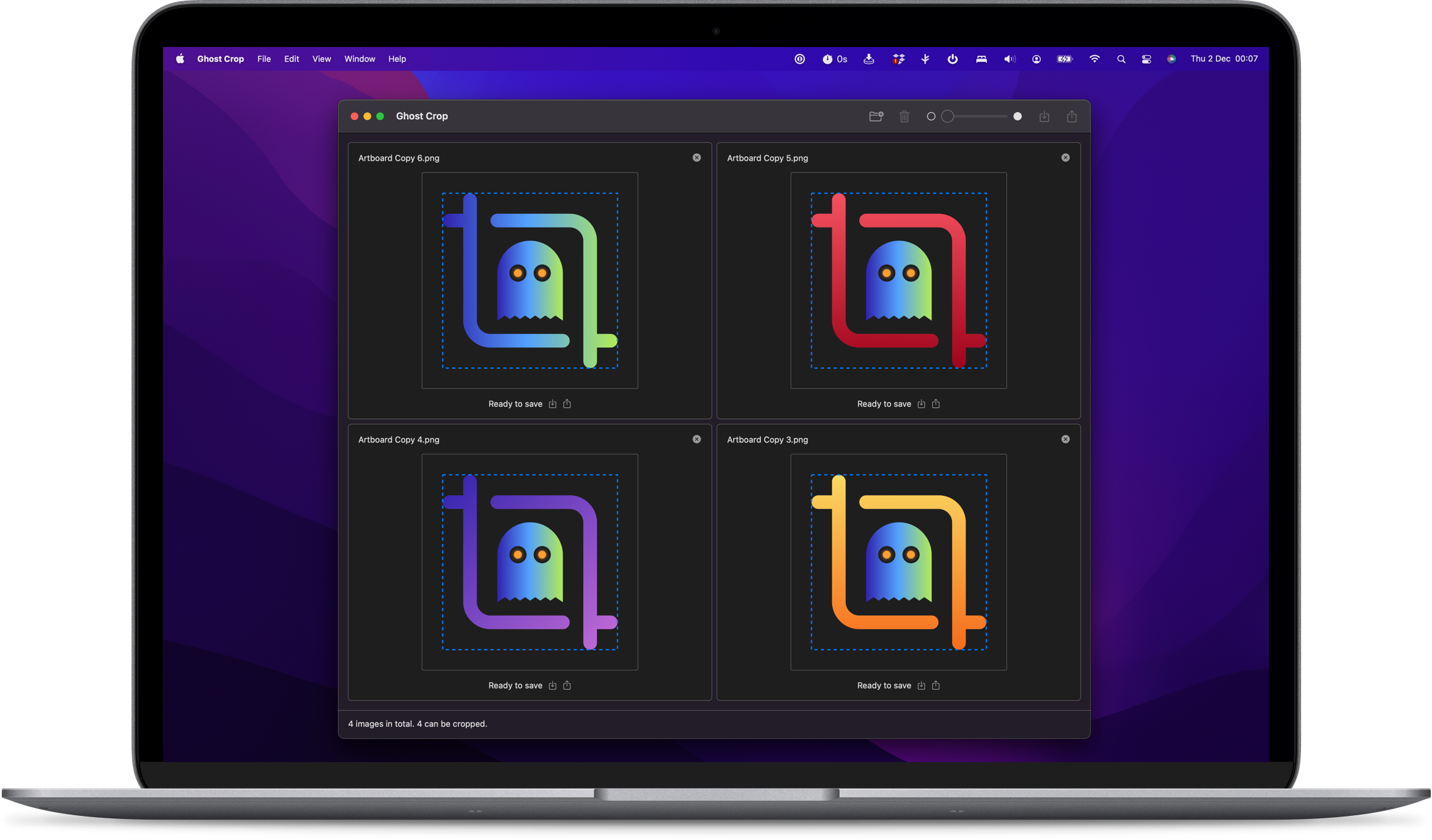 Ghost Crop macOS app